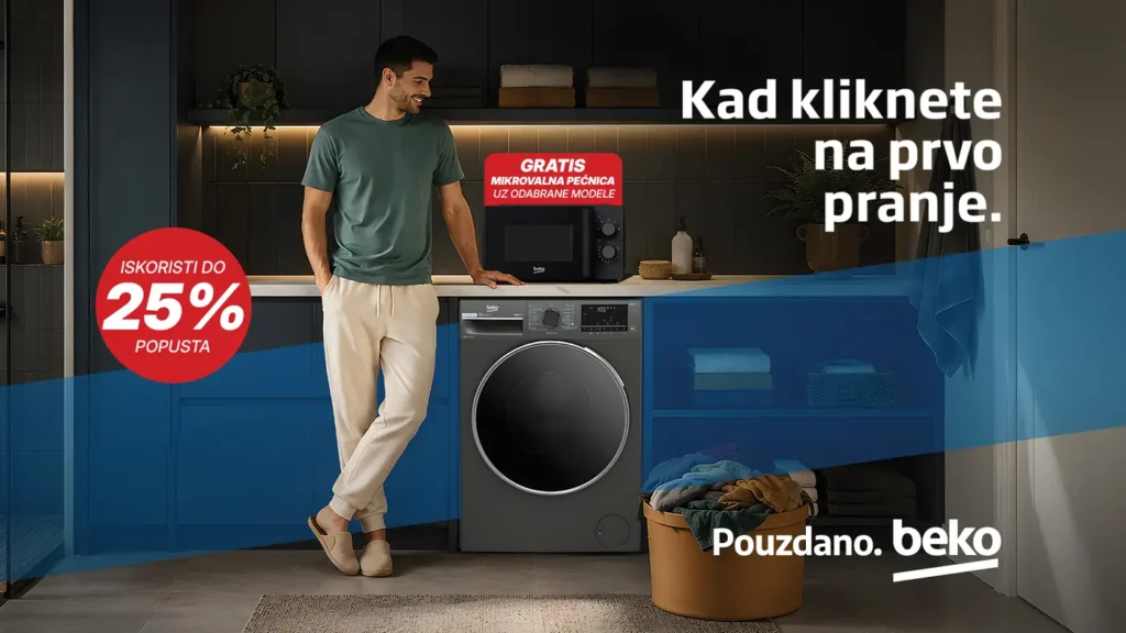 Beko mašina za veš i mikrovalna pećnica koja ide uz nju